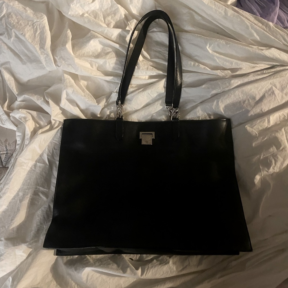 The Row Large Leather Tote Bag or Computer Bag